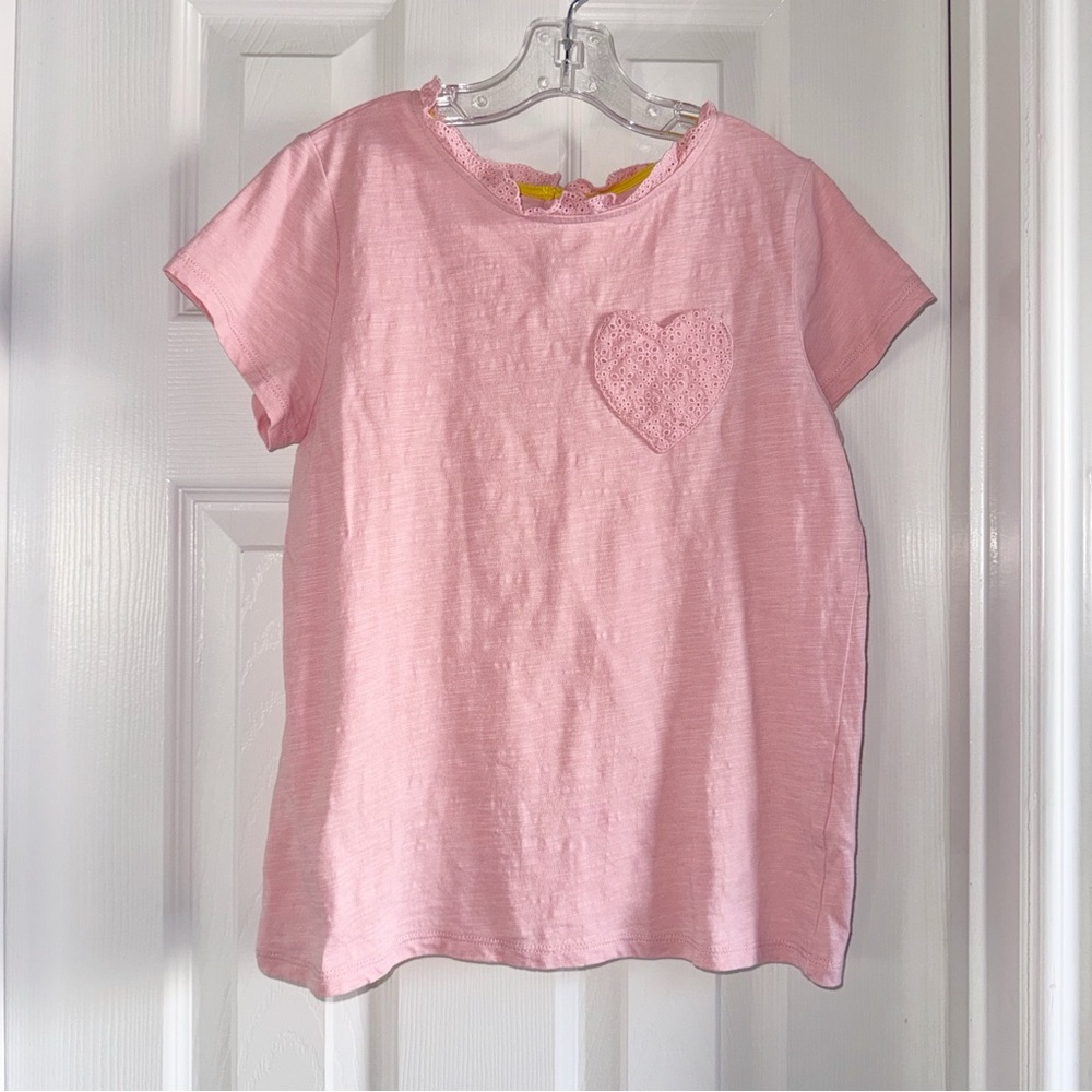 {Mini Boden} Heart Pocket Tee
